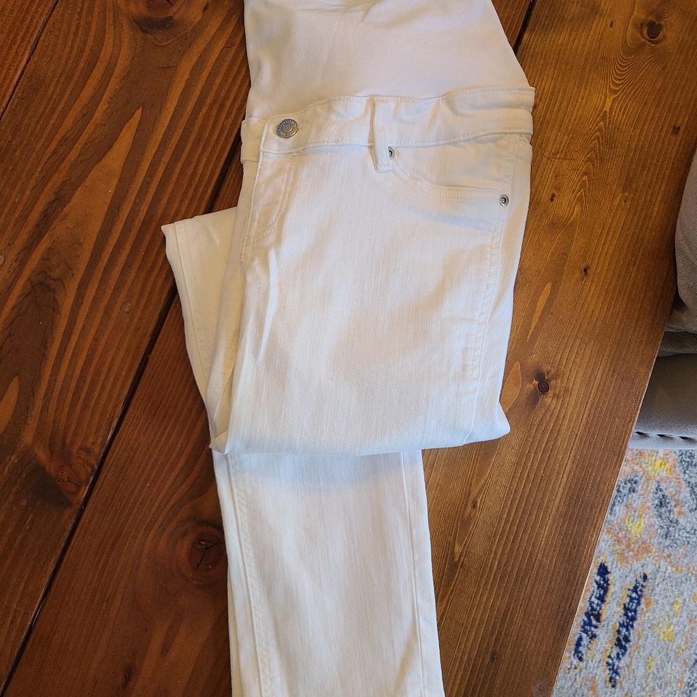 White Maternity Jeans - 6 - Picture 2 of 5